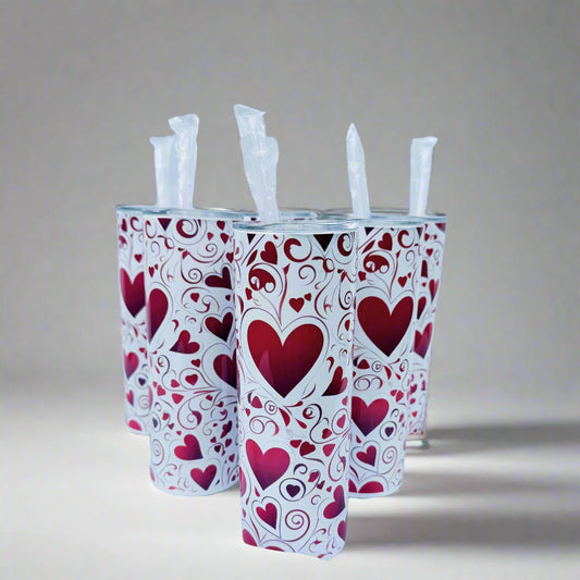 Red Hearts Tumbler