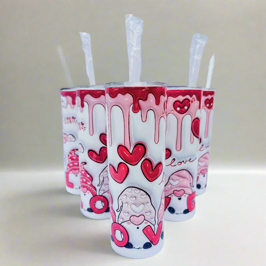 Inflated Valentine Gnome Tumbler