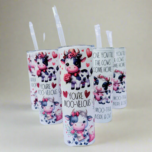 Baby Cow Valentine Tumbler