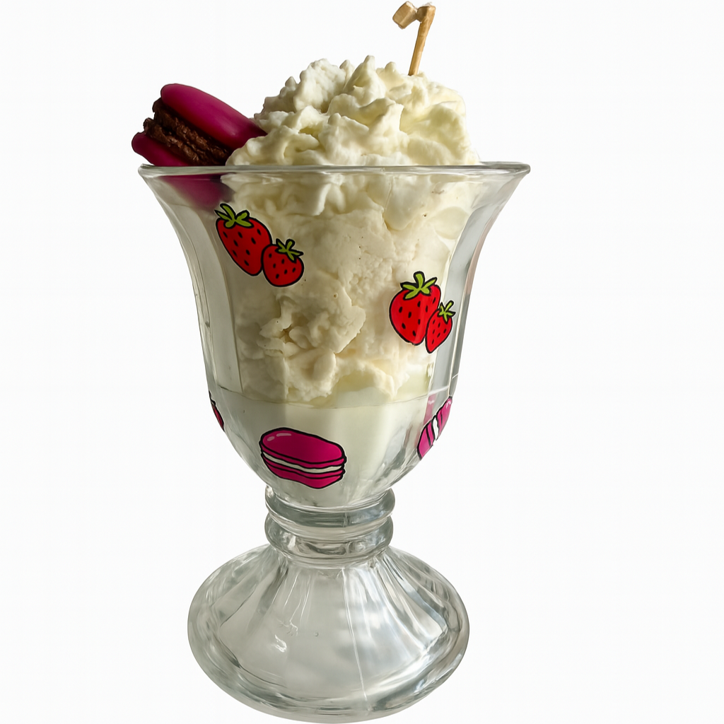 Strawberry Macaroon Candle 2