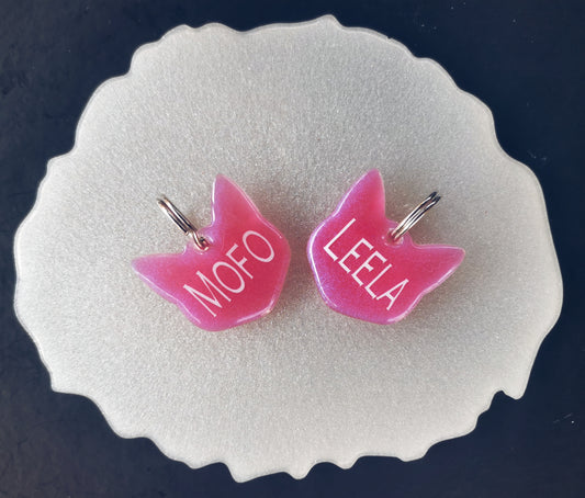 Epoxy Resin Cat Tags