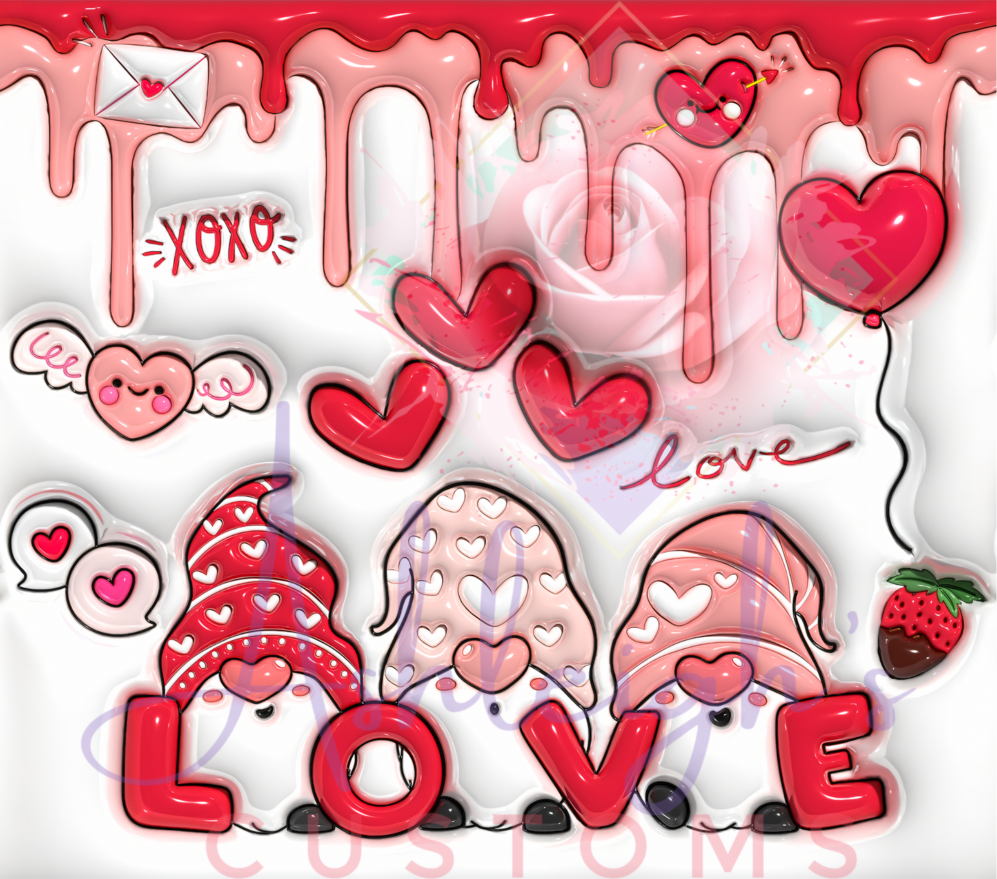 Inflated Valentine Gnome Tumbler