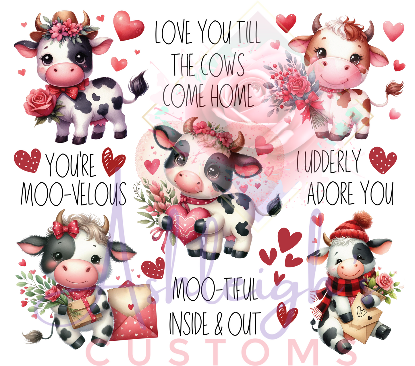 Baby Cow Valentine Tumbler