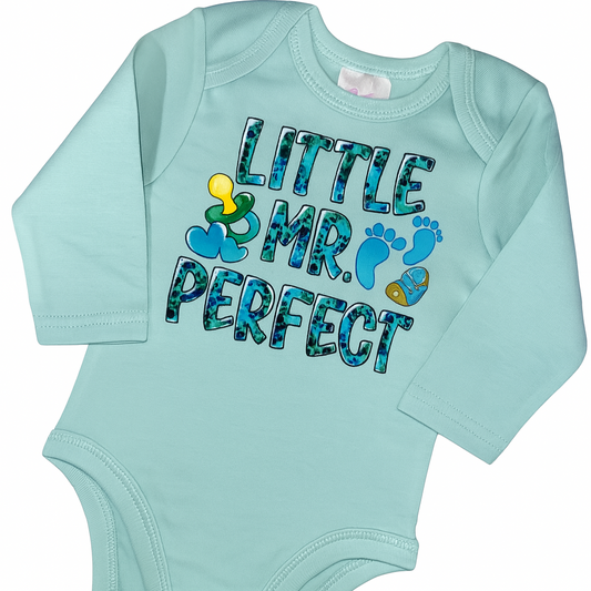 Little Mr Perfect Baby Grow
