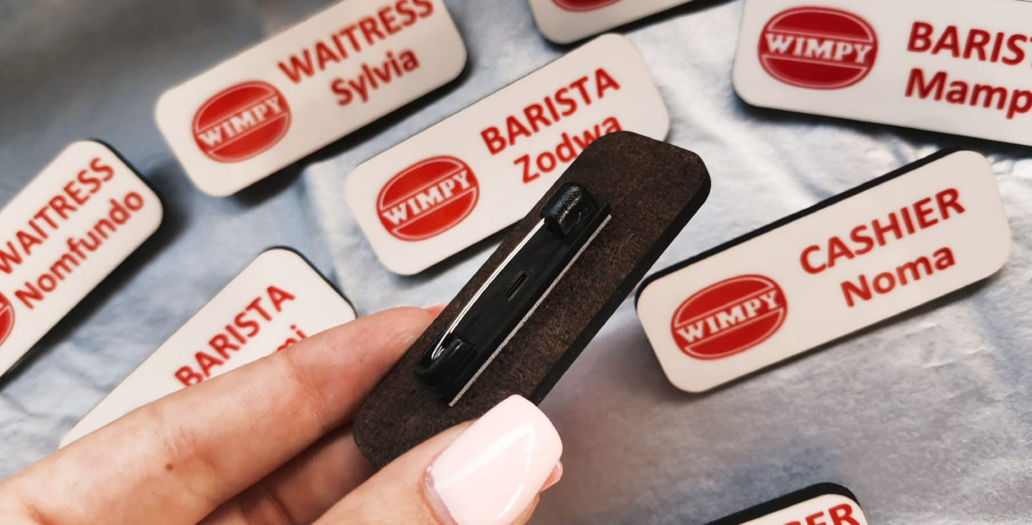 Pin Name Badge