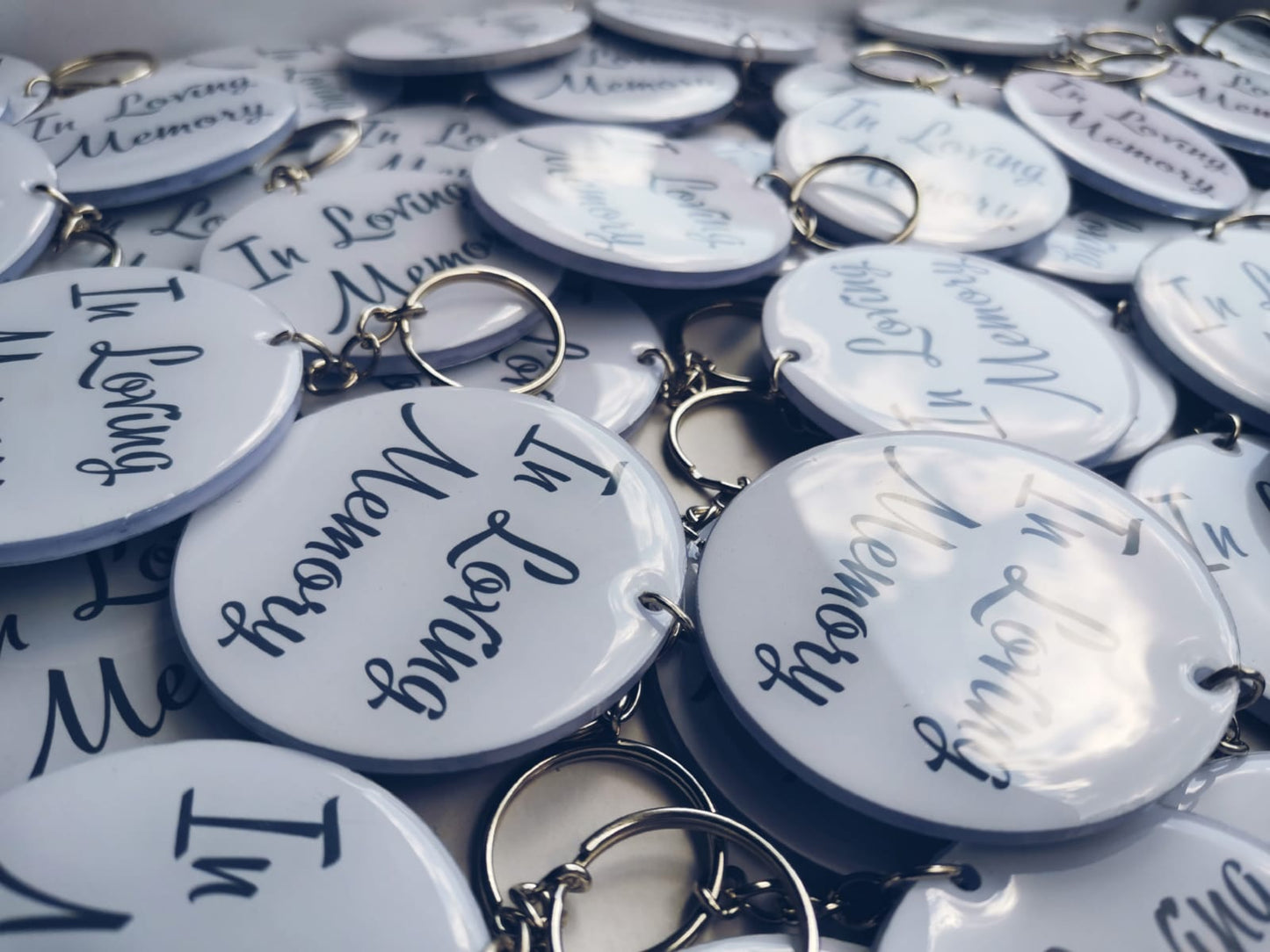 Epoxy Resin Image Keyrings